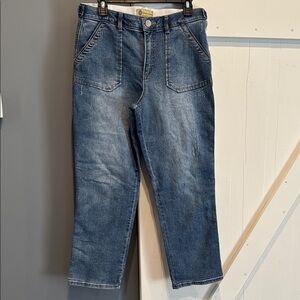 Democracy- Wide leg jeans, Size 10, slightly distressed, excellent condition